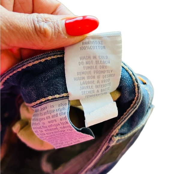 Robin’s Jean Distressed Shorts | Size 42 | American Flag Pocket | Made in USA | - Picture 13 of 14